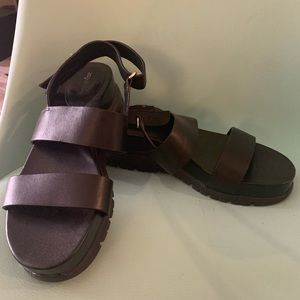 Cole Haan zero grand black platform sandal 8 B